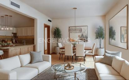 Sala d'estar de Apartament en venda en  Barcelona Capital amb Calefacció, Jardí privat i Balcó