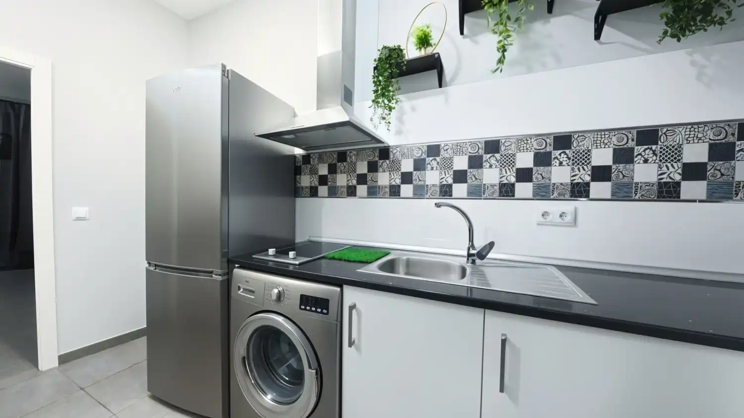 Küche von Wohnung zur Miete in Madrid mit Klimaanlage, Heizung und Möbliert
