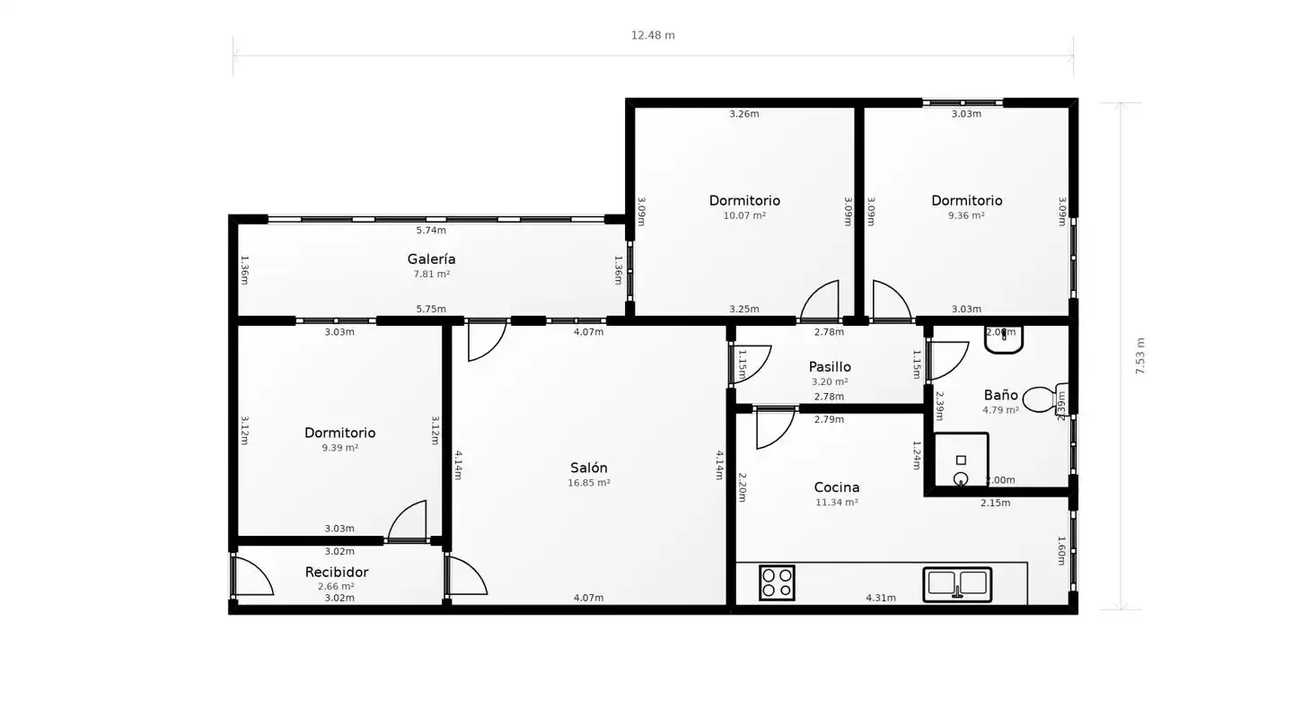 Piso en venta en Madrid con Calefacción, Parquet y Terraza