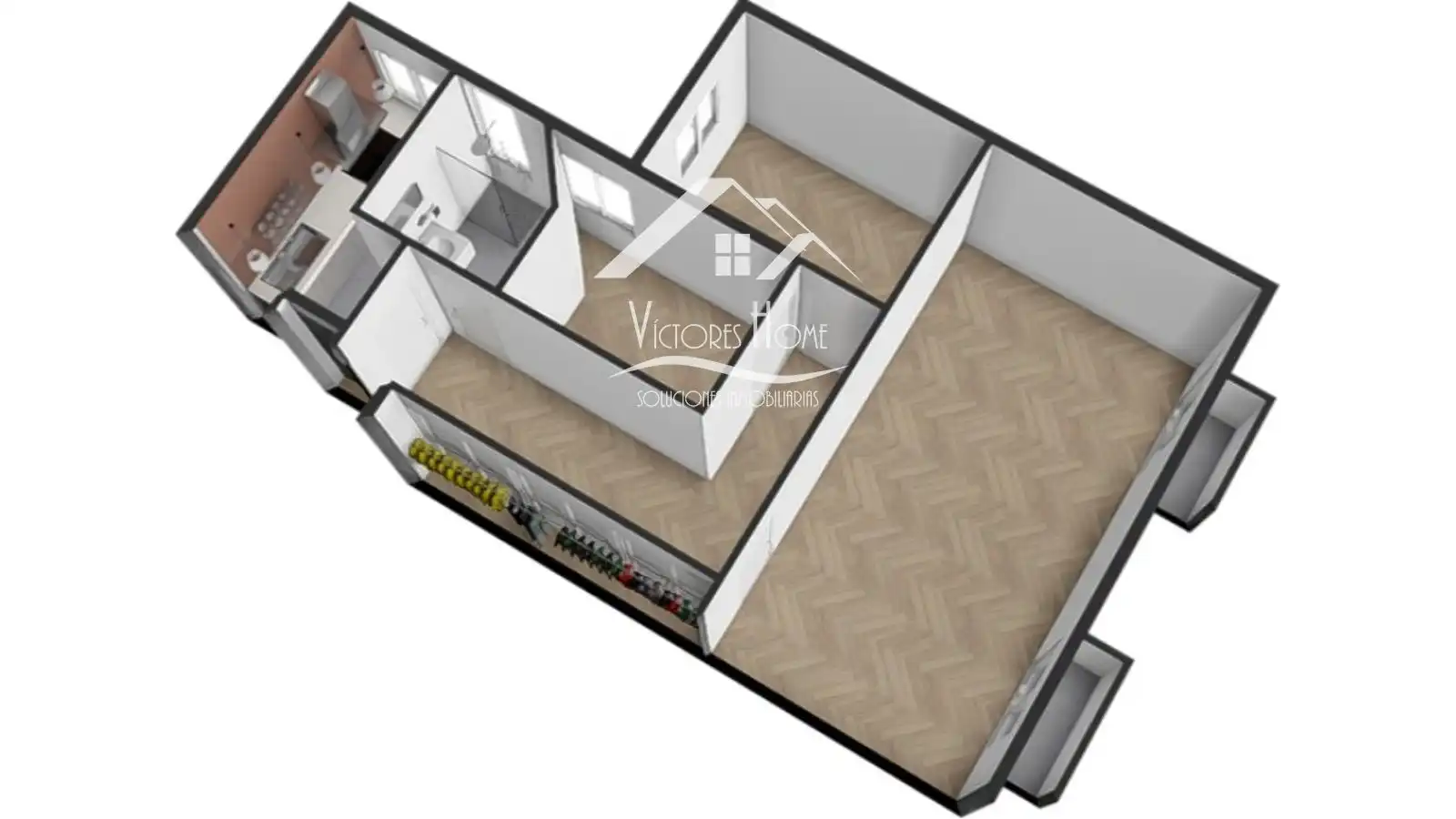 Habitación de Piso de alquiler en Madrid con Aire acondicionado, Calefacción y Terraza