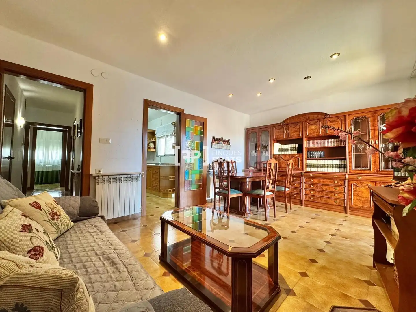 Wohnzimmer von Wohnung zum Verkauf in  Lleida Capital mit Klimaanlage, Heizung und Terrasse