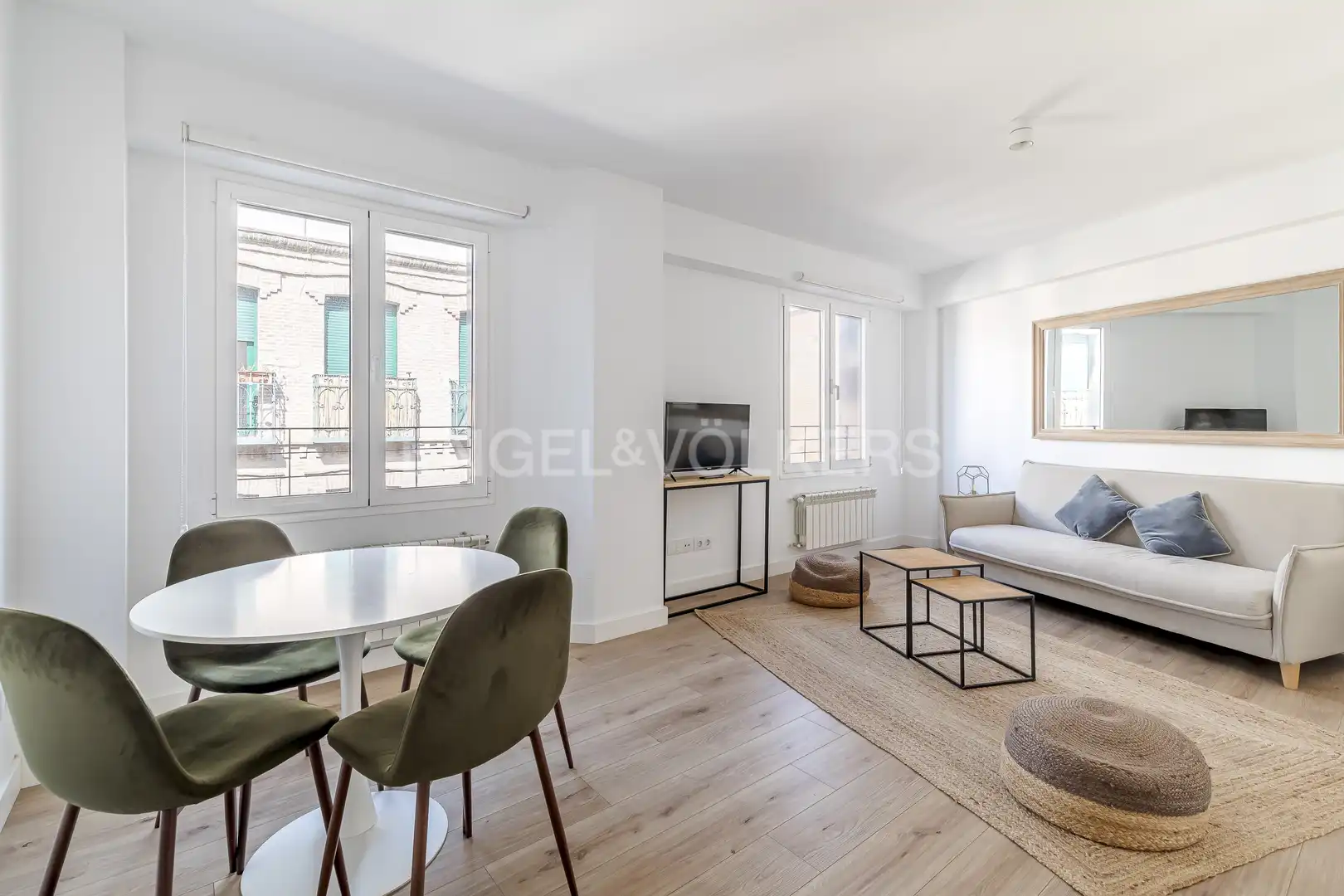 Sala de estar de Planta baja de alquiler en Madrid con Aire acondicionado, Calefacción y Amueblado