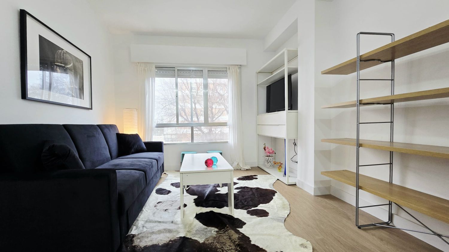 Living room of Flat to rent in  Madrid Capital  with Air Conditioner, Heating and Terrace