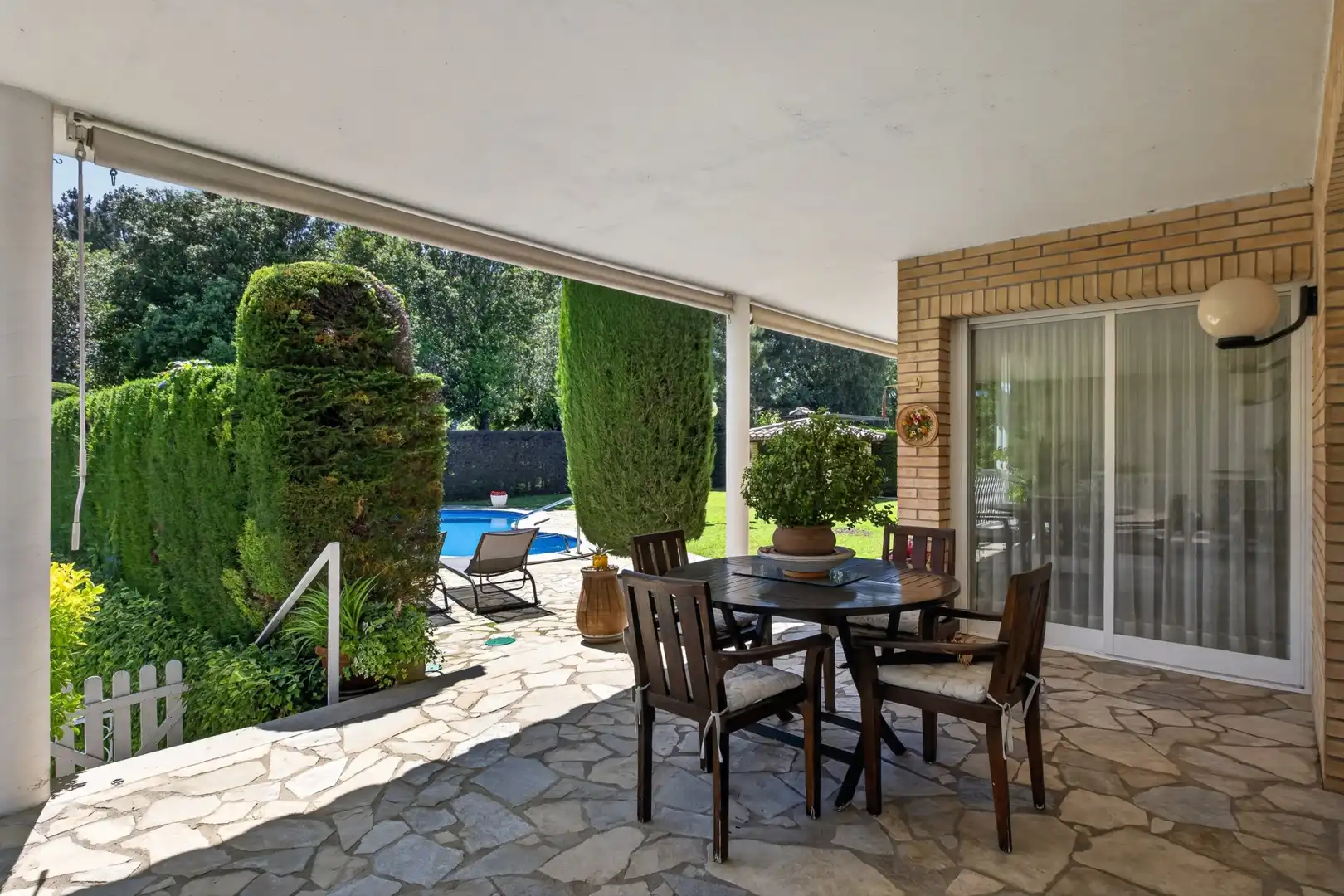 Terrasse von Haus oder Chalet zum Verkauf in Quart mit Klimaanlage, Heizung und Abstellraum