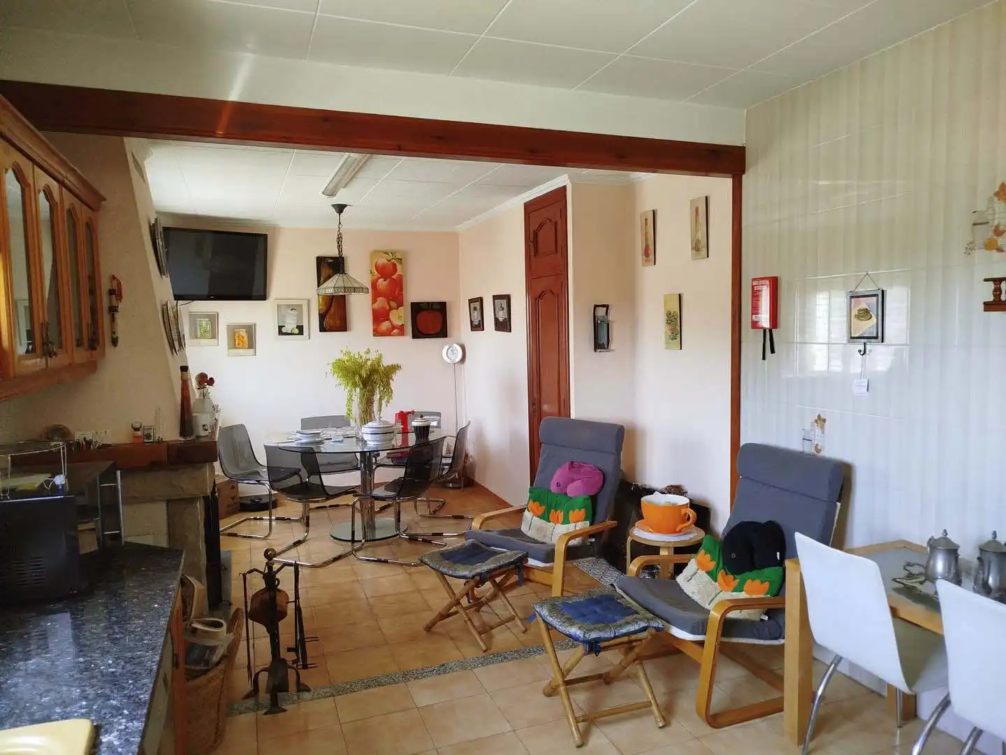 Sala d'estar de Casa o xalet en venda en Lloret de Mar amb Aire condicionat, Calefacció i Jardí privat