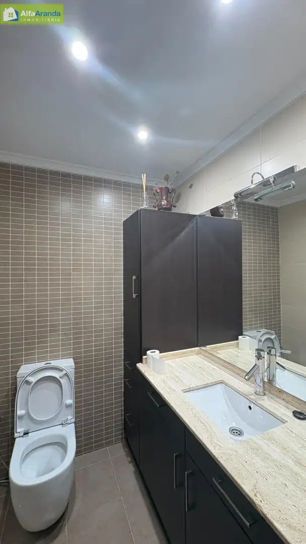 Bathroom of Flat for rent in Aranda de Duero  with Heating, Parquet flooring and Terrace