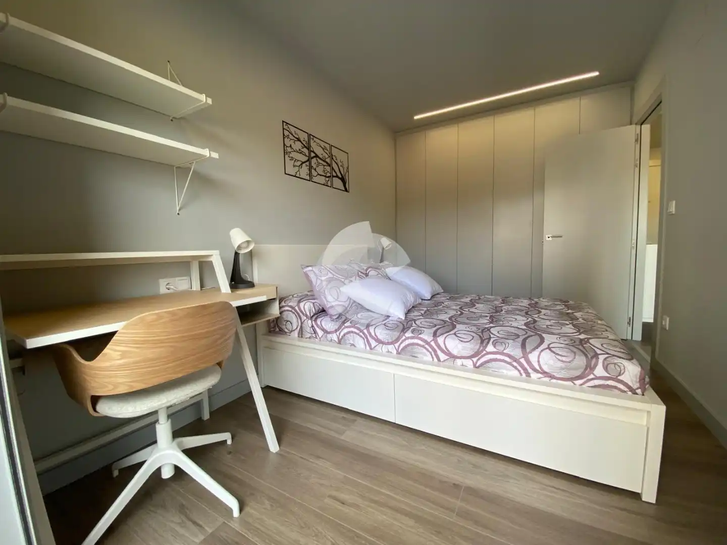 Schlafzimmer von Wohnung zur Miete in Ourense Capital  mit Heizung, Möbliert und Balkon