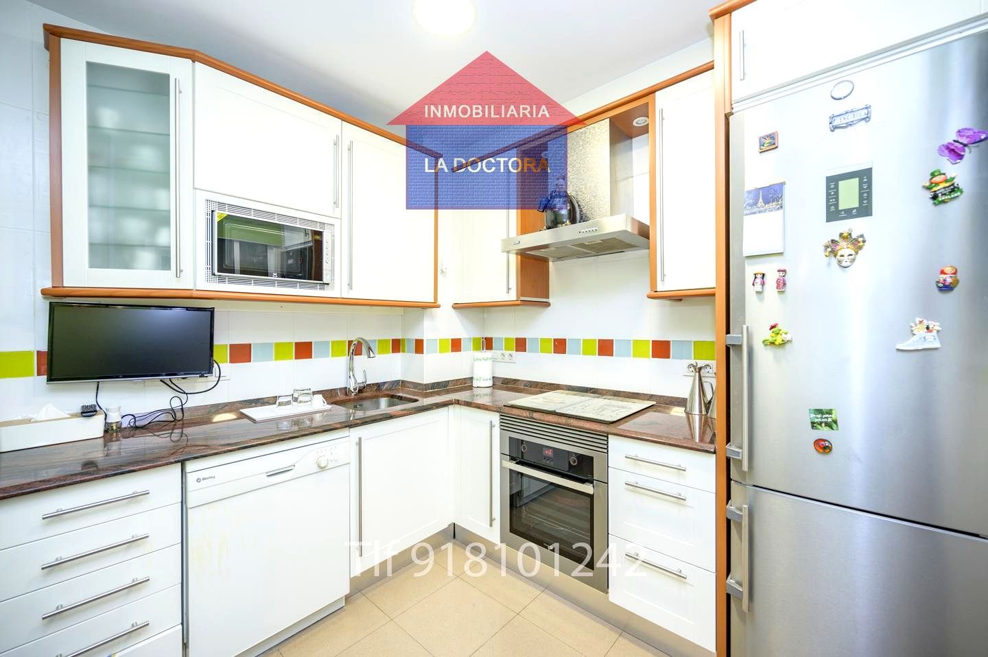 Kitchen of Flat for sale in  Madrid Capital  with Air Conditioner, Heating and Parquet flooring