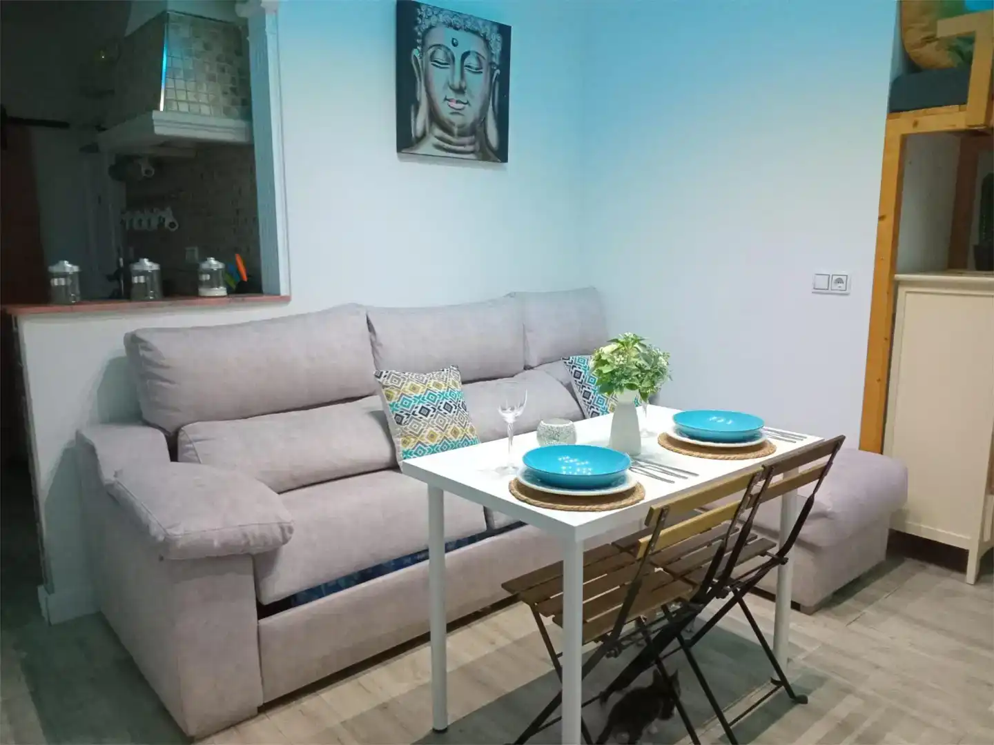 Living room of Attic for rent in Benamejí  with Air Conditioner, Parquet flooring and Storage room