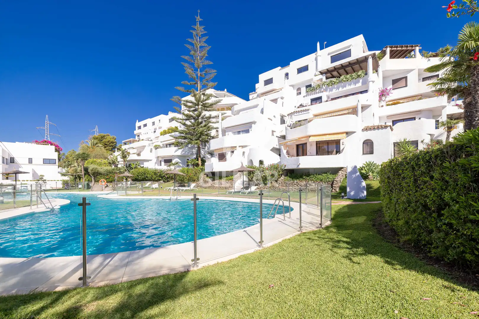 Exterior view of Duplexes for sale in Marbella  with Heating, Storage room and Swimming Pool