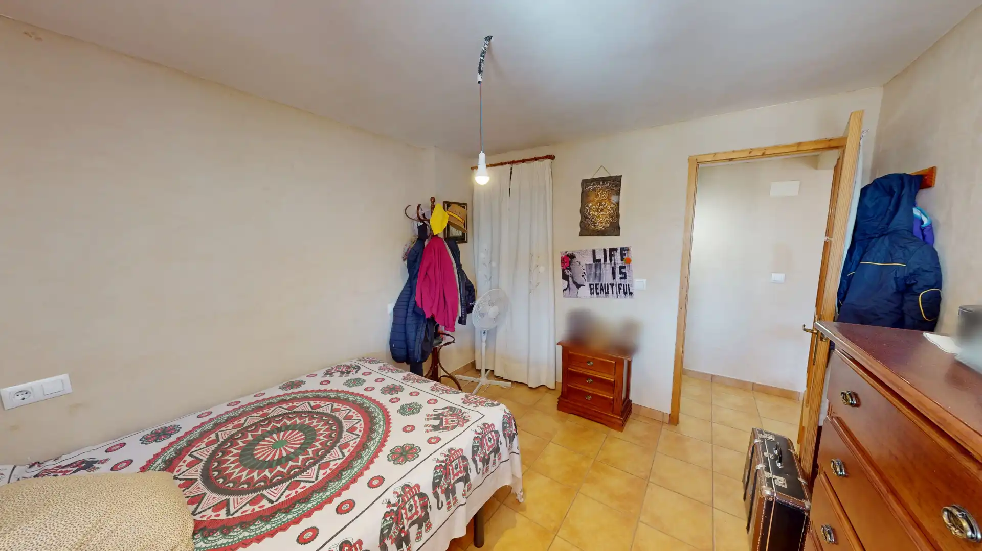 Bedroom of Houses for sale in Pozohondo  with Furnished