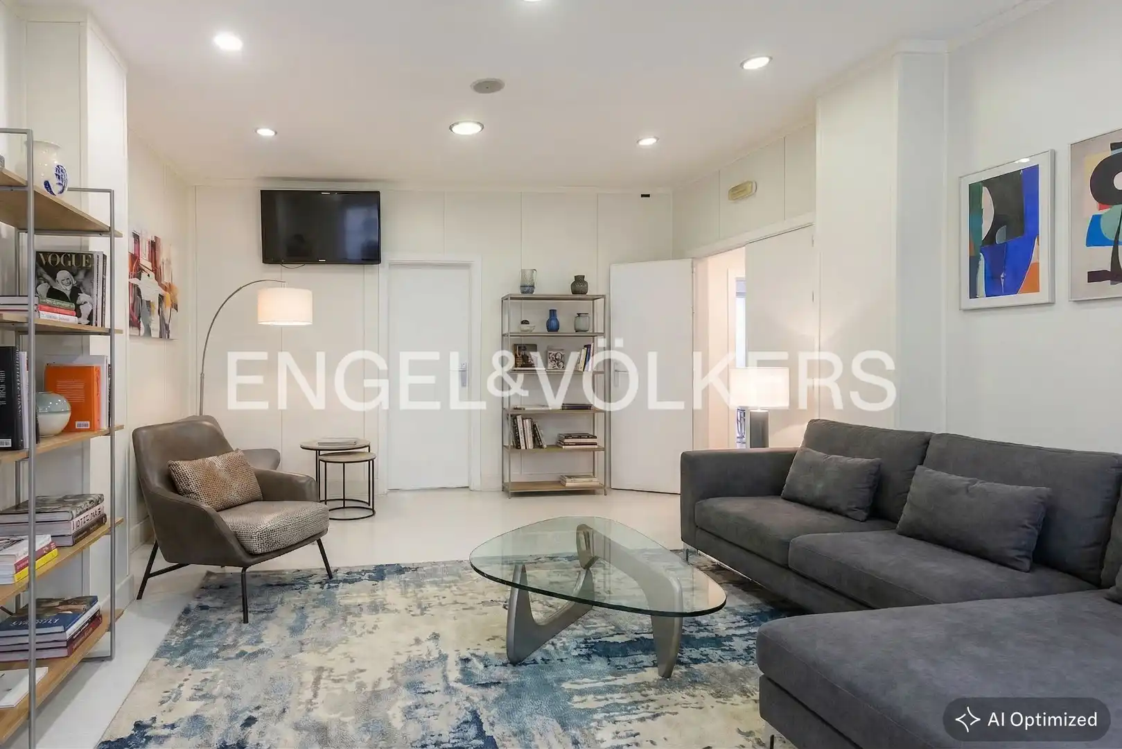 Wohnzimmer von Wohnung zum Verkauf in  Madrid Capital mit Klimaanlage, Heizung und Parkett