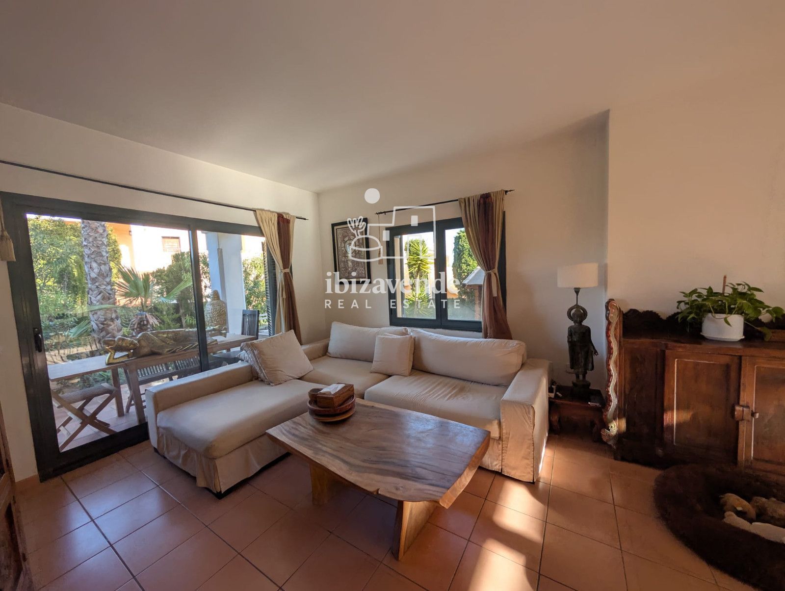 Living room of Flat for rent in Sant Josep de sa Talaia  with Terrace, Swimming Pool and Furnished