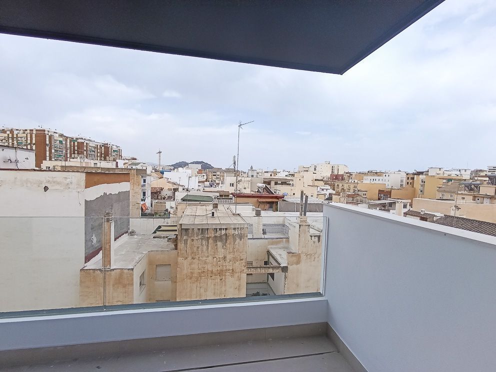 Exterior view of Flat for sale in Málaga Capital  with Air Conditioner, Heating and Terrace