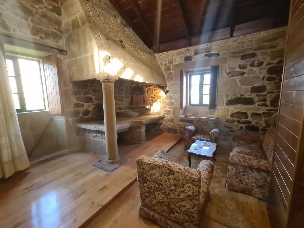 Sala de estar de Casa o chalet en venta en Dodro con Jardín privado, Parquet y Trastero