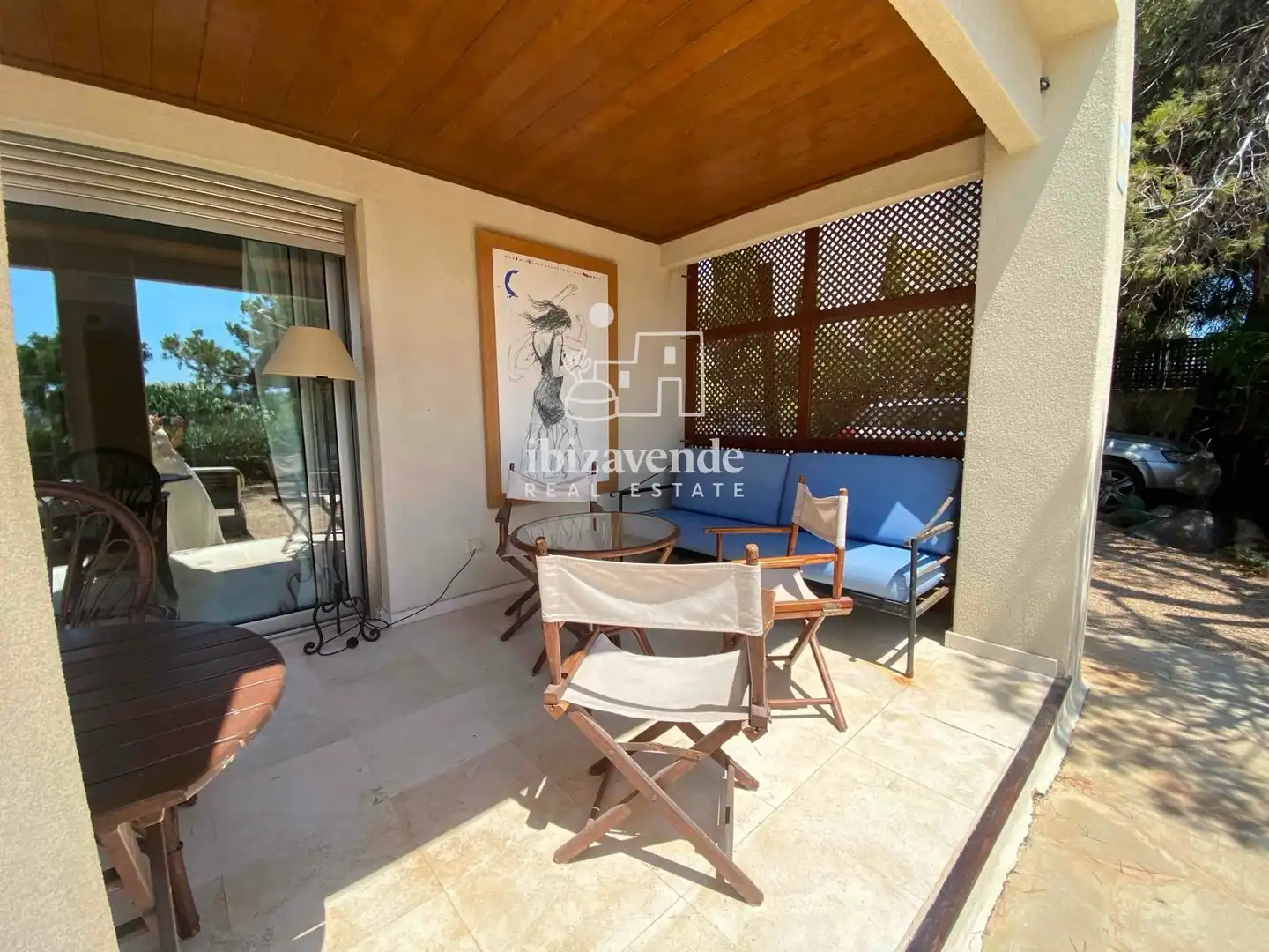 Terraza de Dúplex de alquiler en Sant Antoni de Portmany con Aire acondicionado, Jardín privado y Terraza