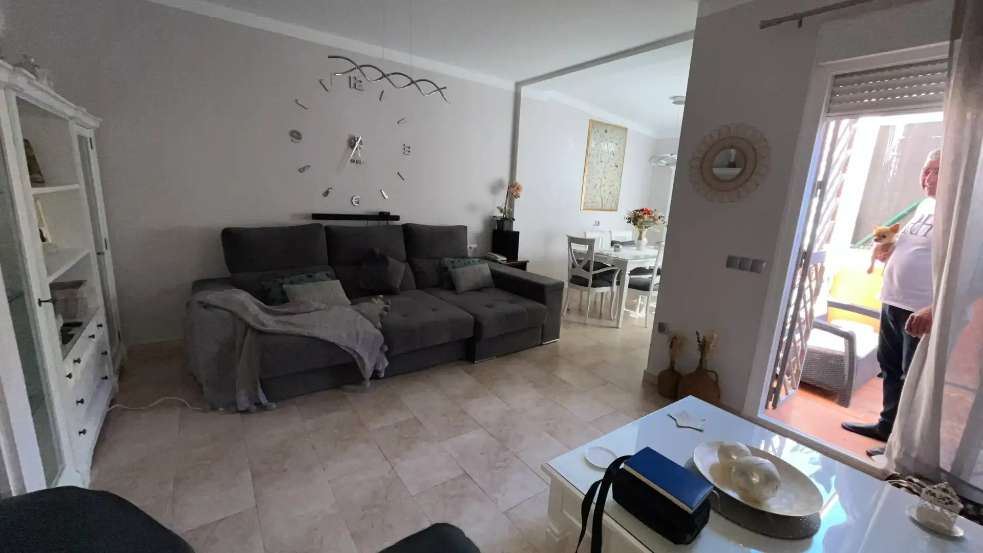 Sala d'estar de Casa adosada en venda en Málaga amb Aire condicionat, Calefacció i Jardí privat