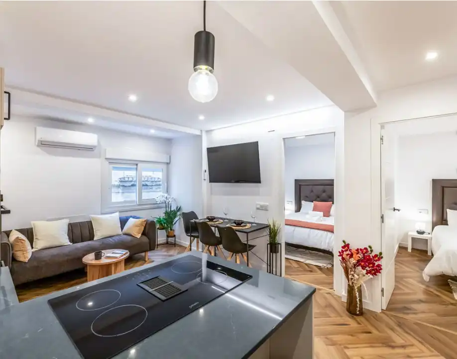 Living room of Flat for sale in Málaga  with Furnished, Oven and Washing machine