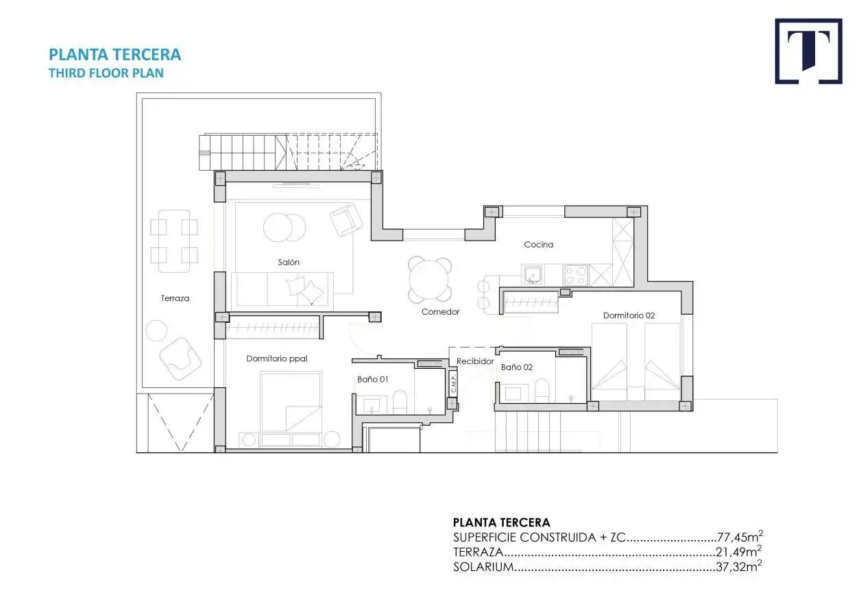 Appartement compact avec terrasse à vendre à Mar Menor Golf, imagen 25