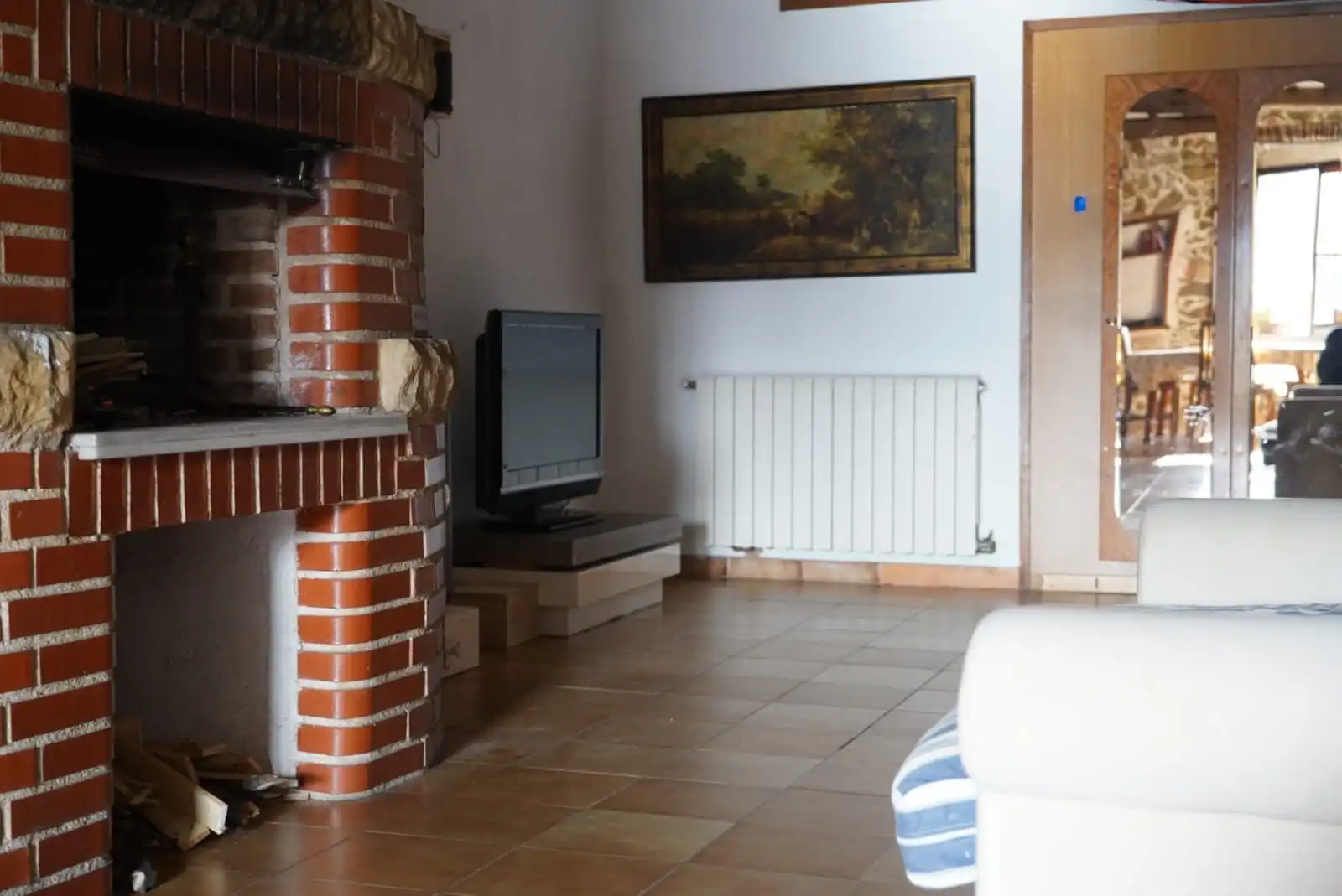 Sala de estar de Casa o chalet en venta en Sant Vicenç de Montalt con Aire acondicionado y Amueblado