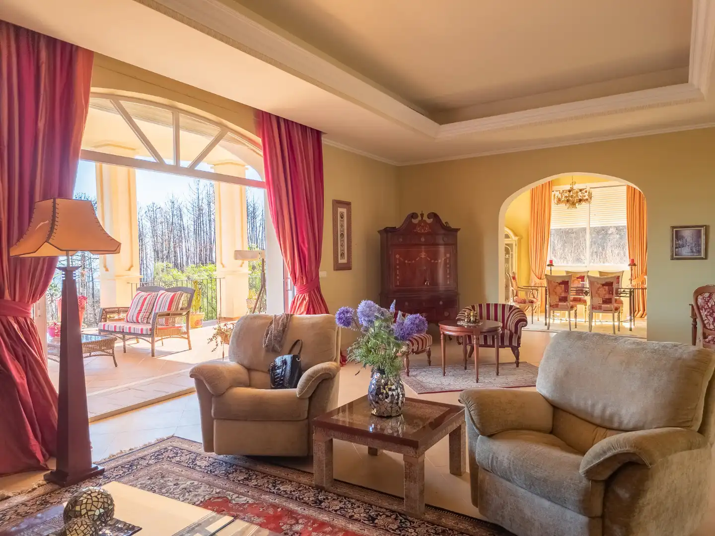 Living room of Houses for sale in Estepona  with Air Conditioner, Private garden and Terrace