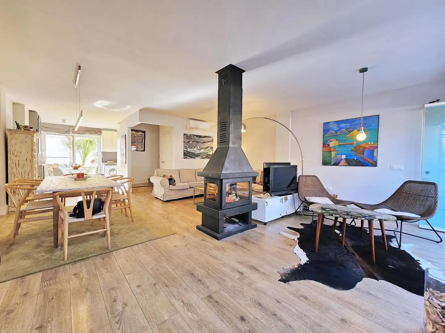 Living room of Duplexes for rent in Cartagena  with Air Conditioner, Heating and Terrace