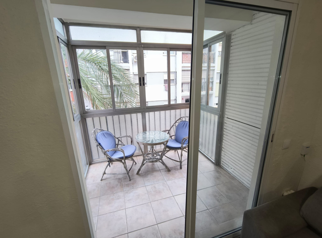 Balcony of Flat to rent in  Valencia Capital  with Furnished