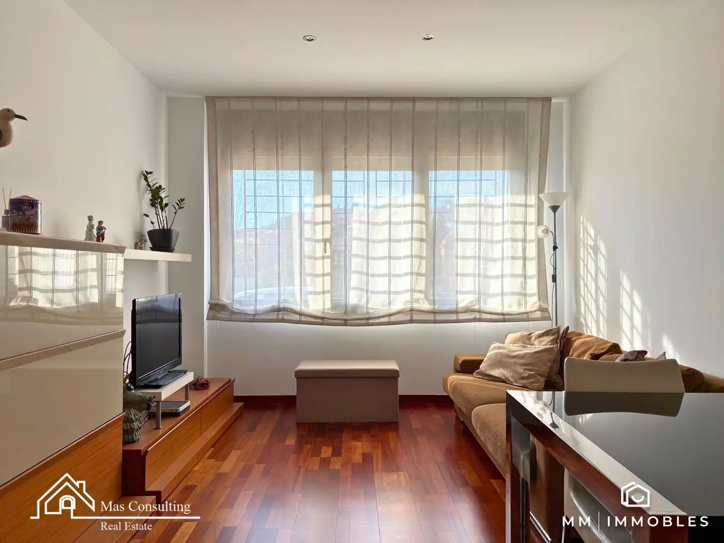 Sala de estar de Planta baja en venta en Granollers con Parquet, Terraza y Balcón