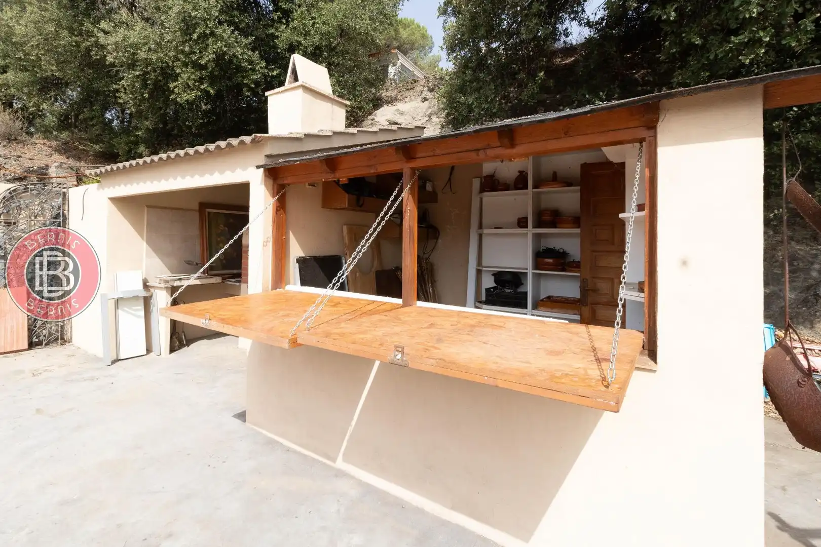 Terrassa de Finca rústica en venda en Els Hostalets de Pierola amb Calefacció, Jardí privat i Parquet