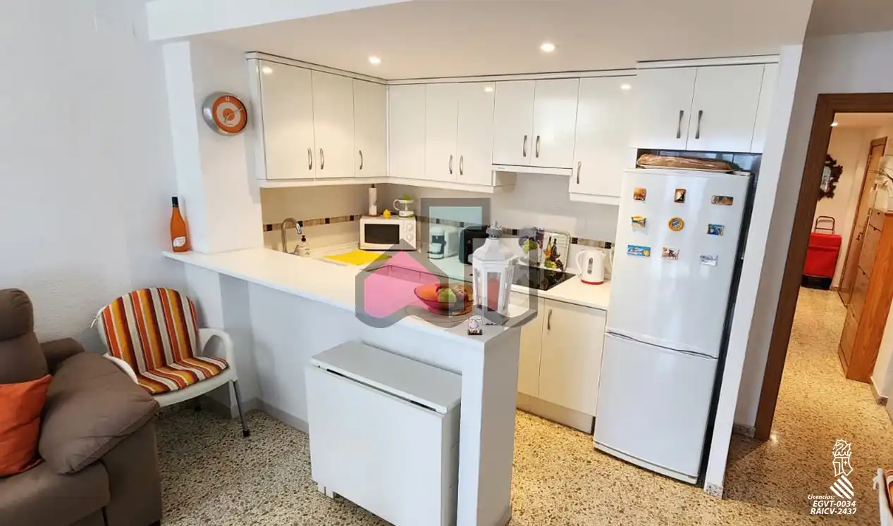 Kitchen of Apartments for sale in Cullera  with Terrace, Furnished and Oven