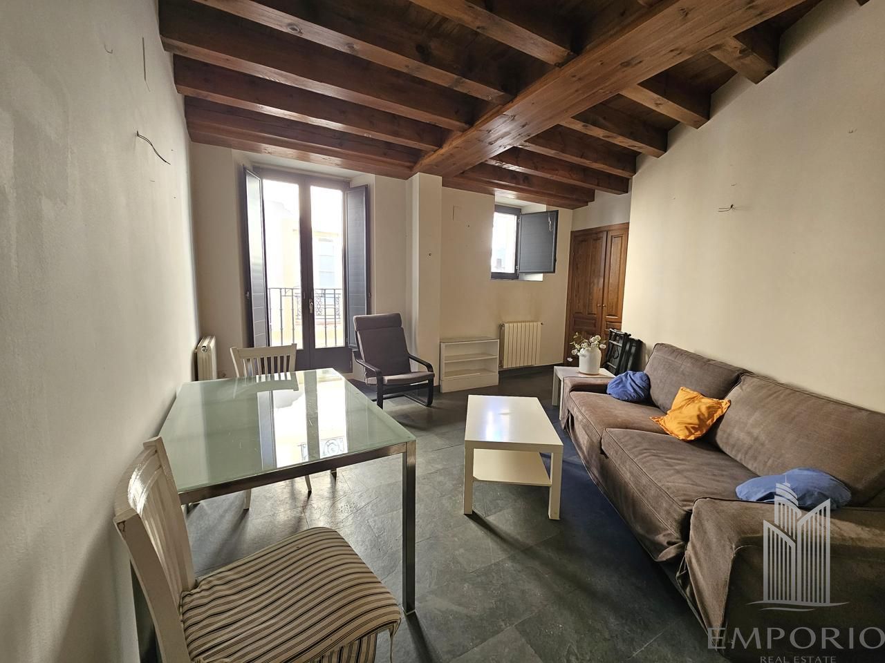 Living room of Flat for sale in Segovia Capital  with Heating and Balcony