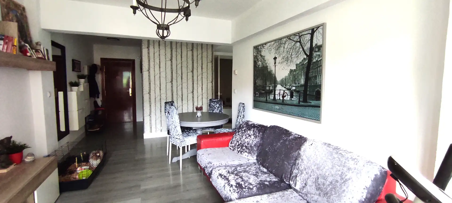 Sala de estar de Piso en venta en Valle de Trápaga-Trapagaran con Calefacción, Amueblado y Balcón