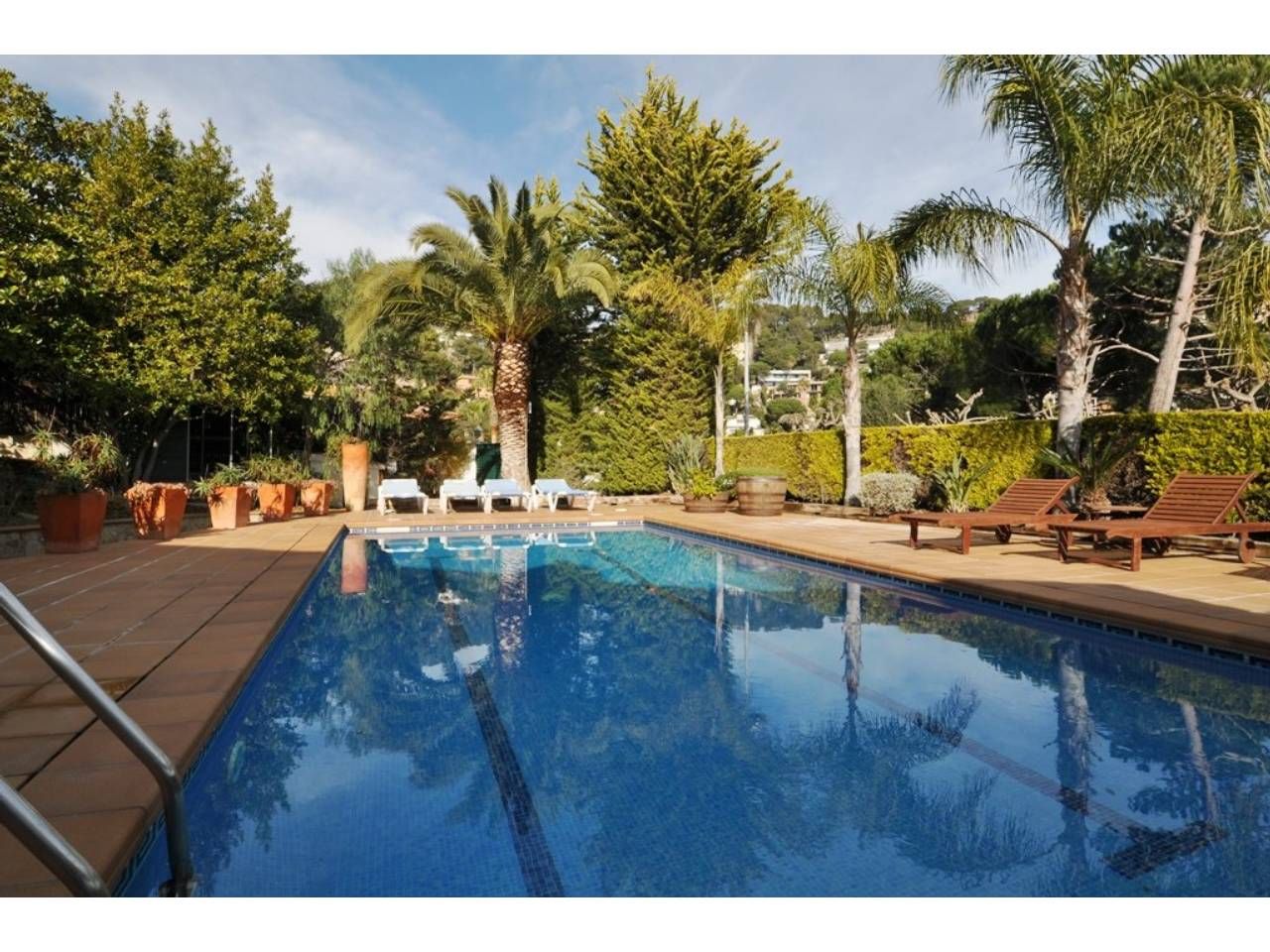Swimming pool of House or chalet for sale in Blanes  with Heating, Parquet flooring and Terrace