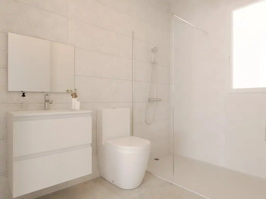 Bany de Casa adosada en venda en Finestrat amb Jardí privat i Piscina