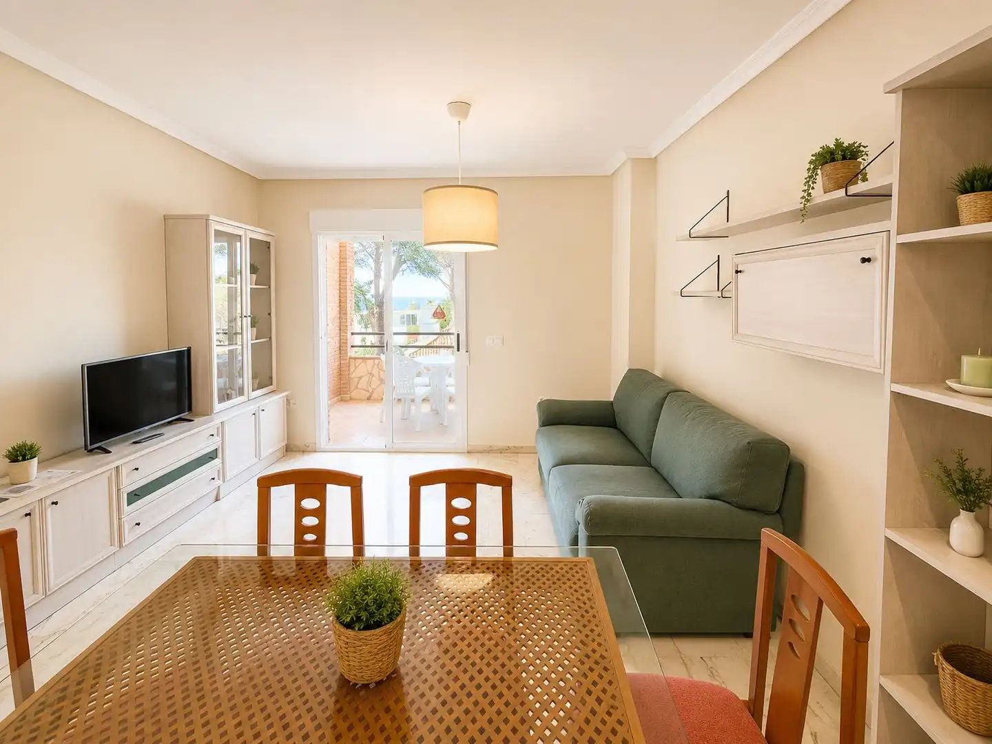 Wohnzimmer von Wohnung zur Miete in Almuñécar mit Möbliert und Balkon