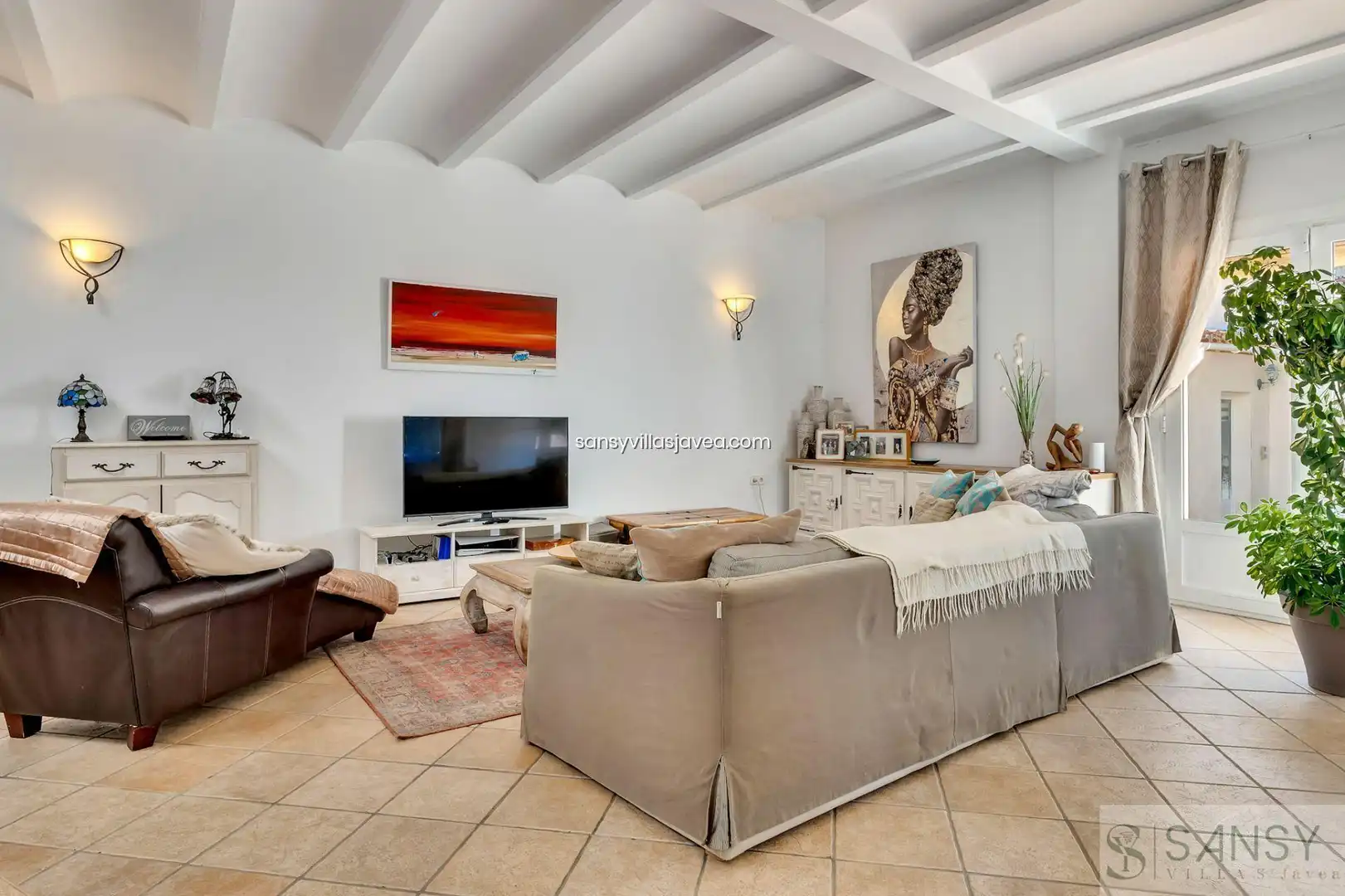 Sala d'estar de Casa o xalet en venda en Jávea / Xàbia amb Aire condicionat i Traster