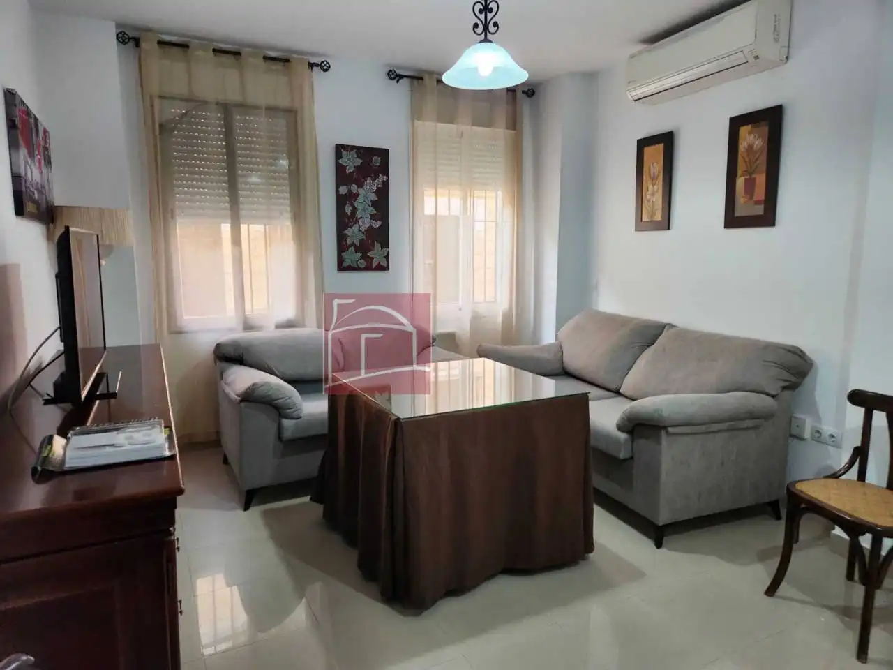 Sala de estar de Apartamento de alquiler en Don Benito con Aire acondicionado, Calefacción y Amueblado