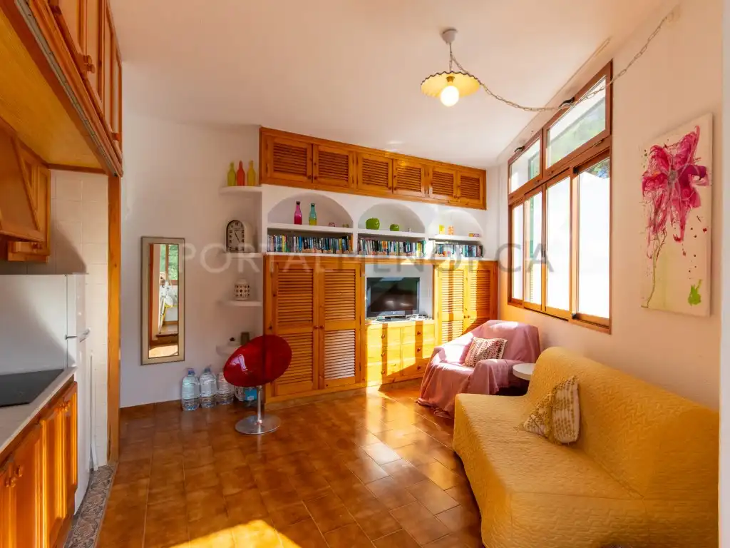 Sala de estar de Apartamento en venta en Ferreries con Aire acondicionado y Terraza