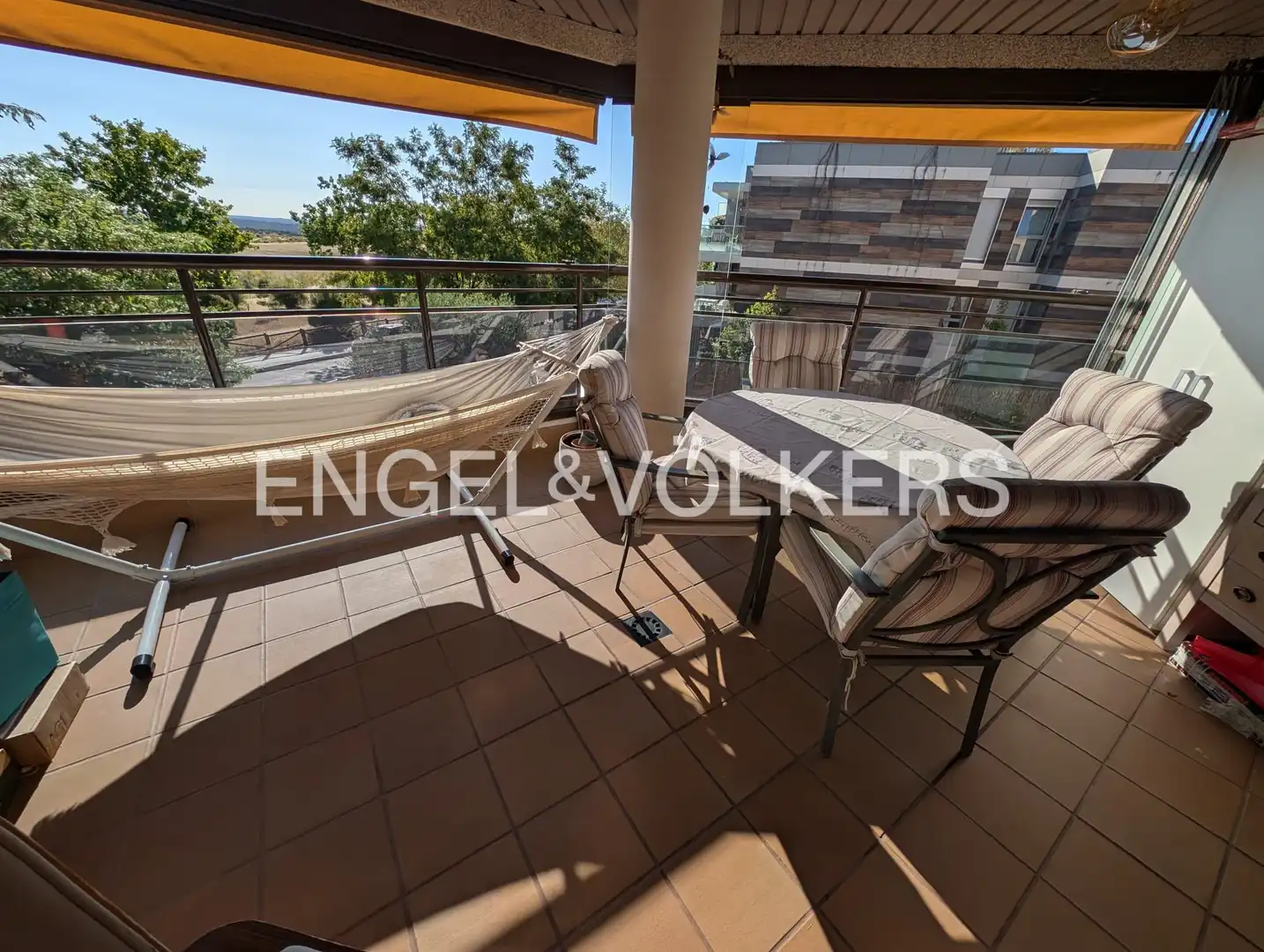 Balcony of Flat for rent in Las Rozas de Madrid  with Air Conditioner, Heating and Private garden