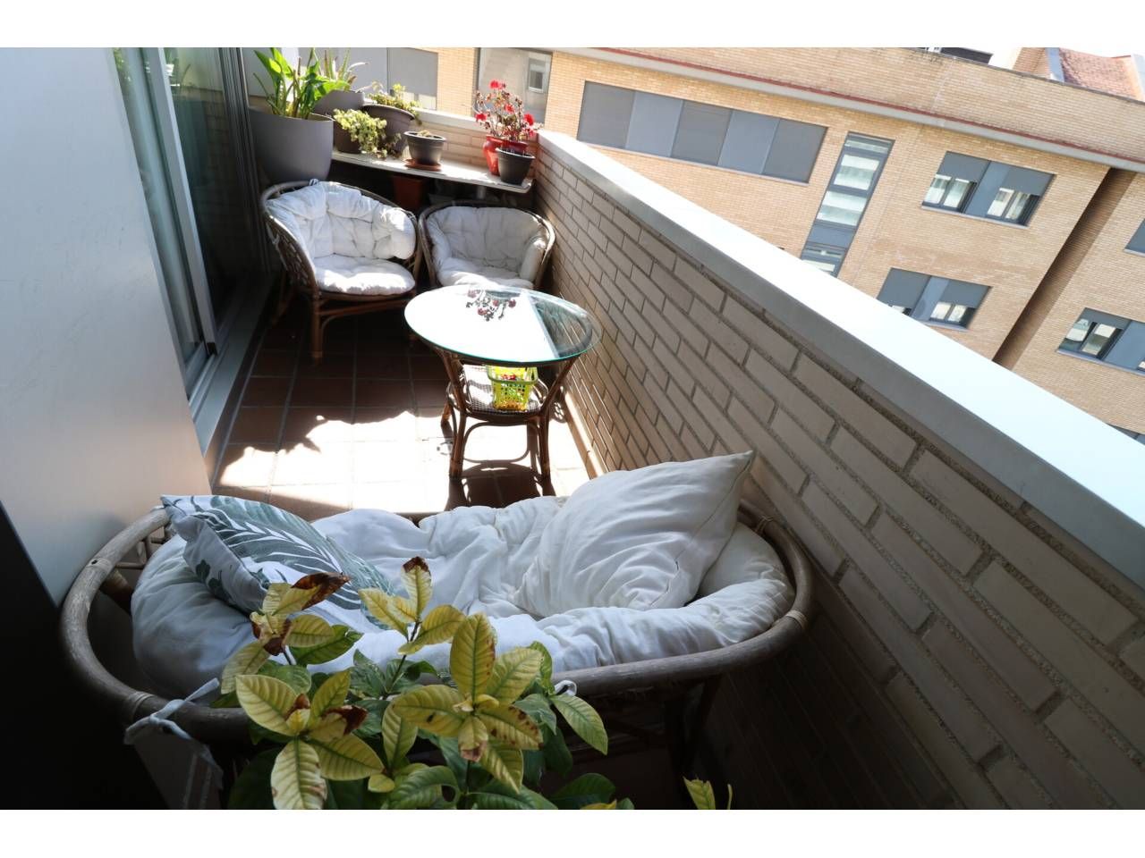 Balcony of Flat for sale in Cerdanyola del Vallès  with Air Conditioner, Heating and Parquet flooring