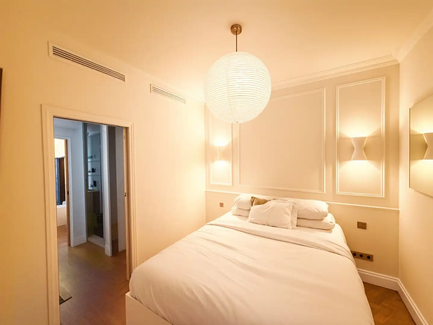 Schlafzimmer von Dachboden zum Verkauf in  Palma de Mallorca mit Klimaanlage, Heizung und Terrasse
