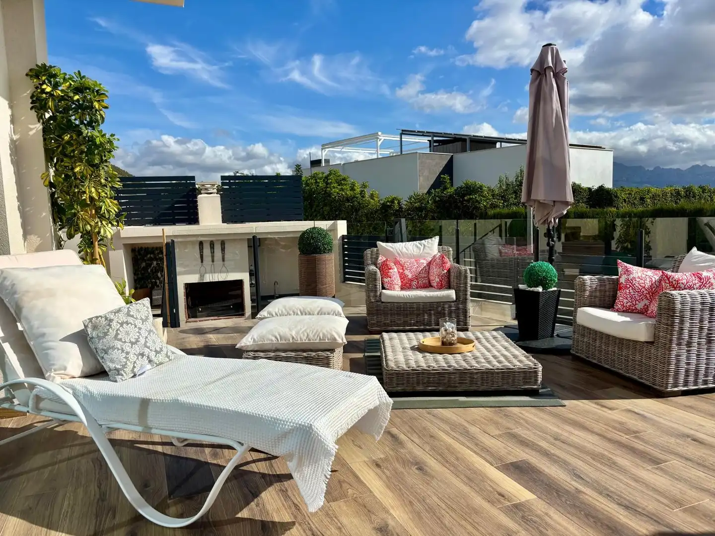 Terrassa de Casa o xalet en venda en Polop amb Aire condicionat, Jardí privat i Terrassa