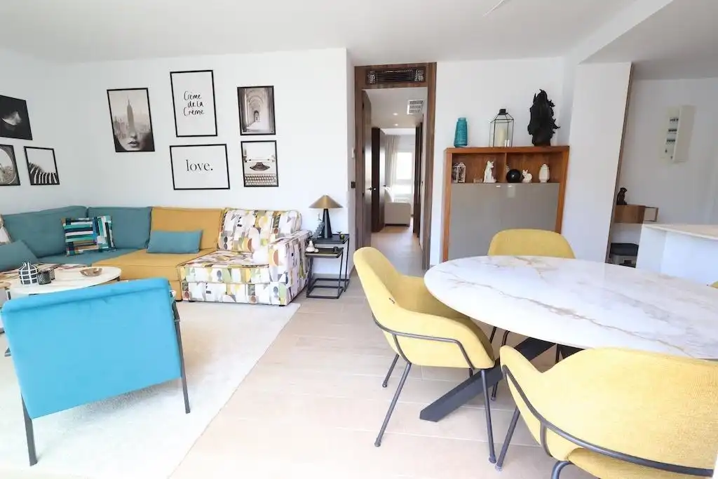 Sala de estar de Ático en venta en Algorfa con Aire acondicionado, Terraza y Piscina