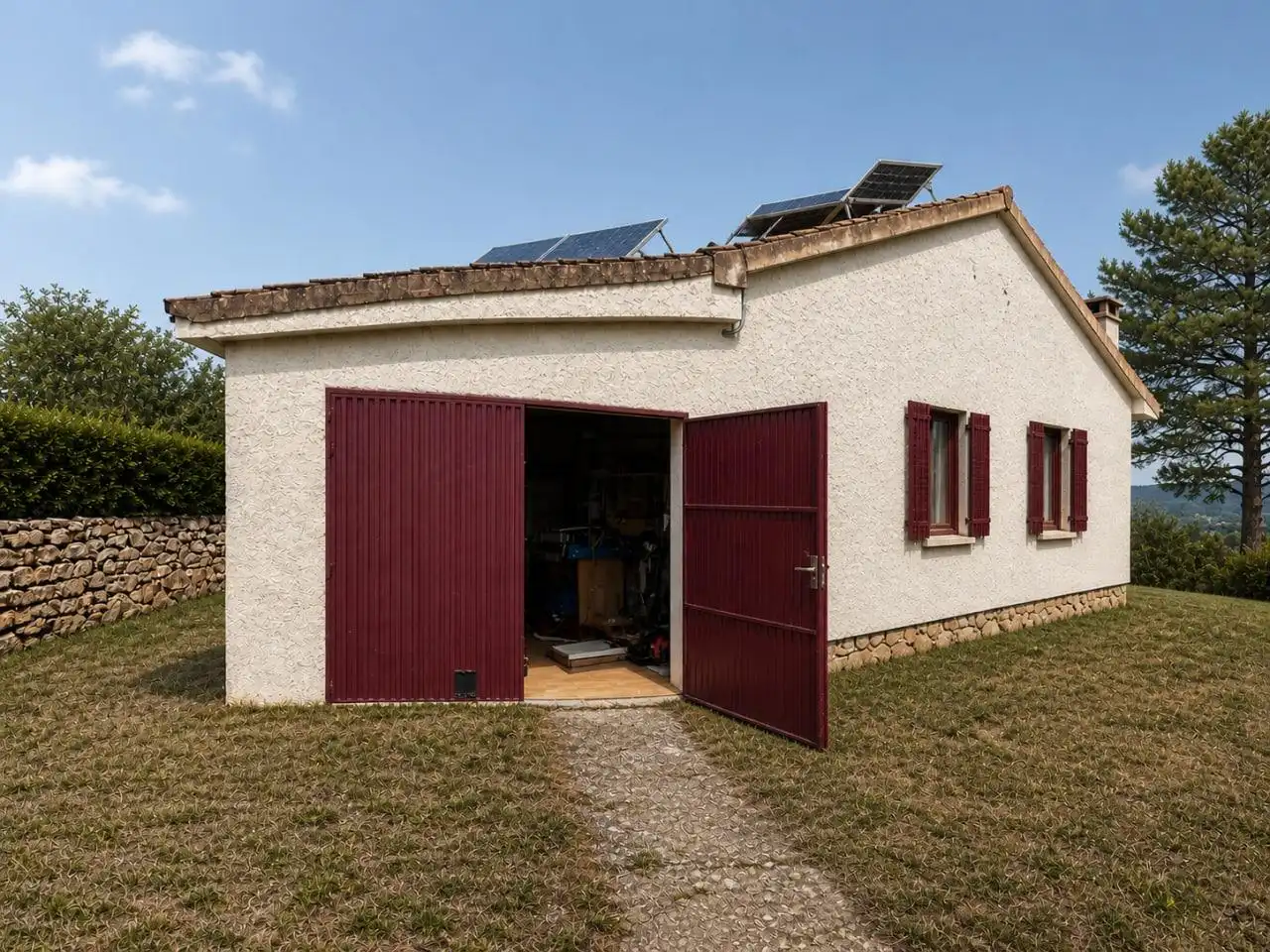 Vista exterior de Casa o chalet en venta en Berzosa del Lozoya con Calefacción, Jardín privado y Terraza