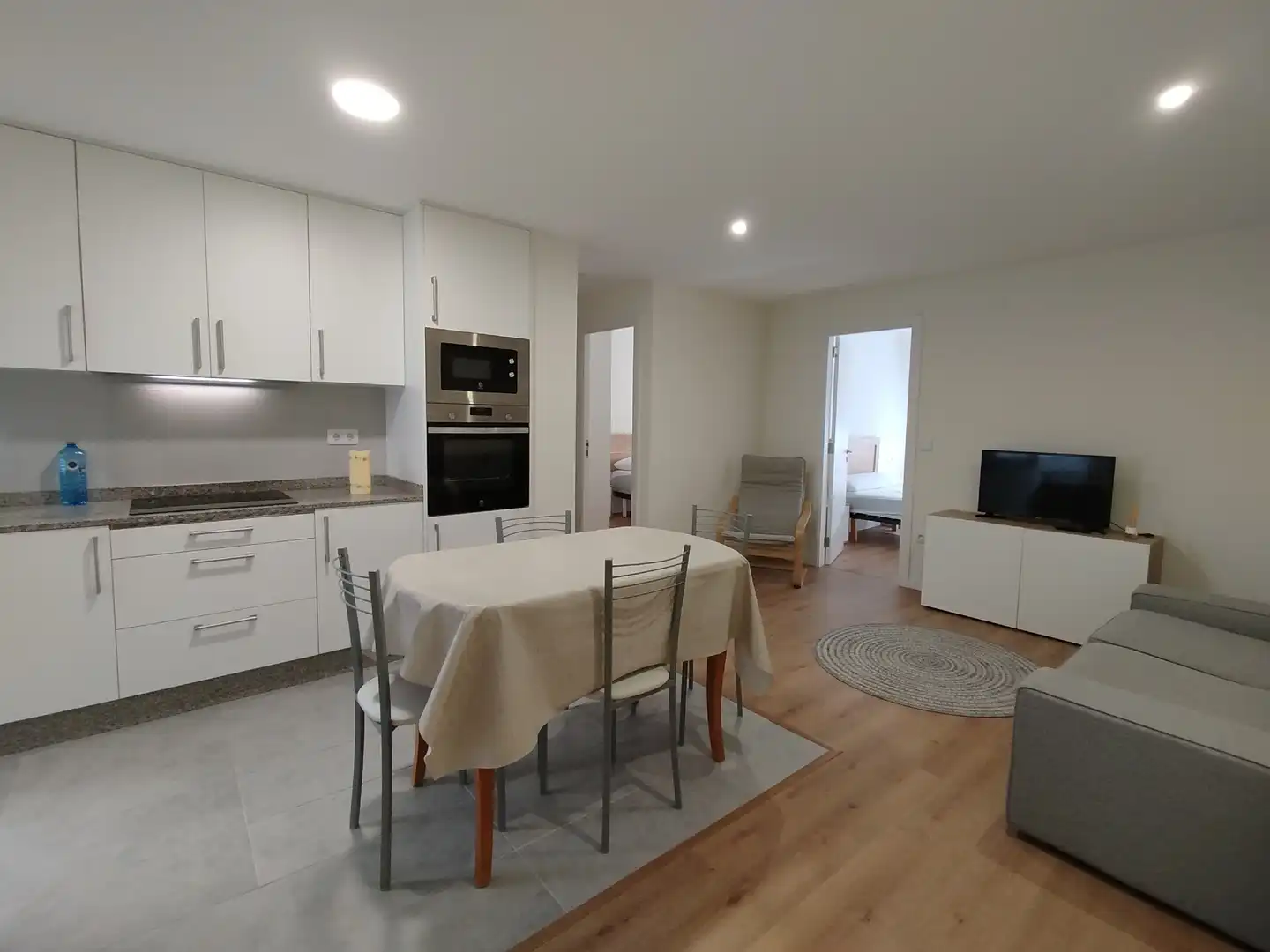 Sala de estar de Piso de alquiler en A Coruña Capital  con Calefacción, Amueblado y Horno
