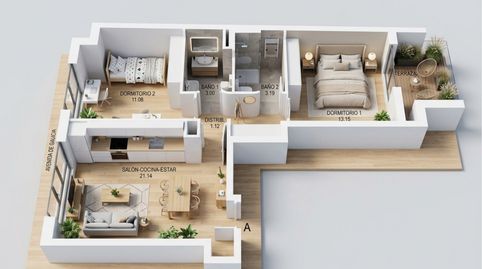 VIVIENDA DE DOS HABITACIONES DE OBRA NUEVA EN CONSTRUCCIÓN