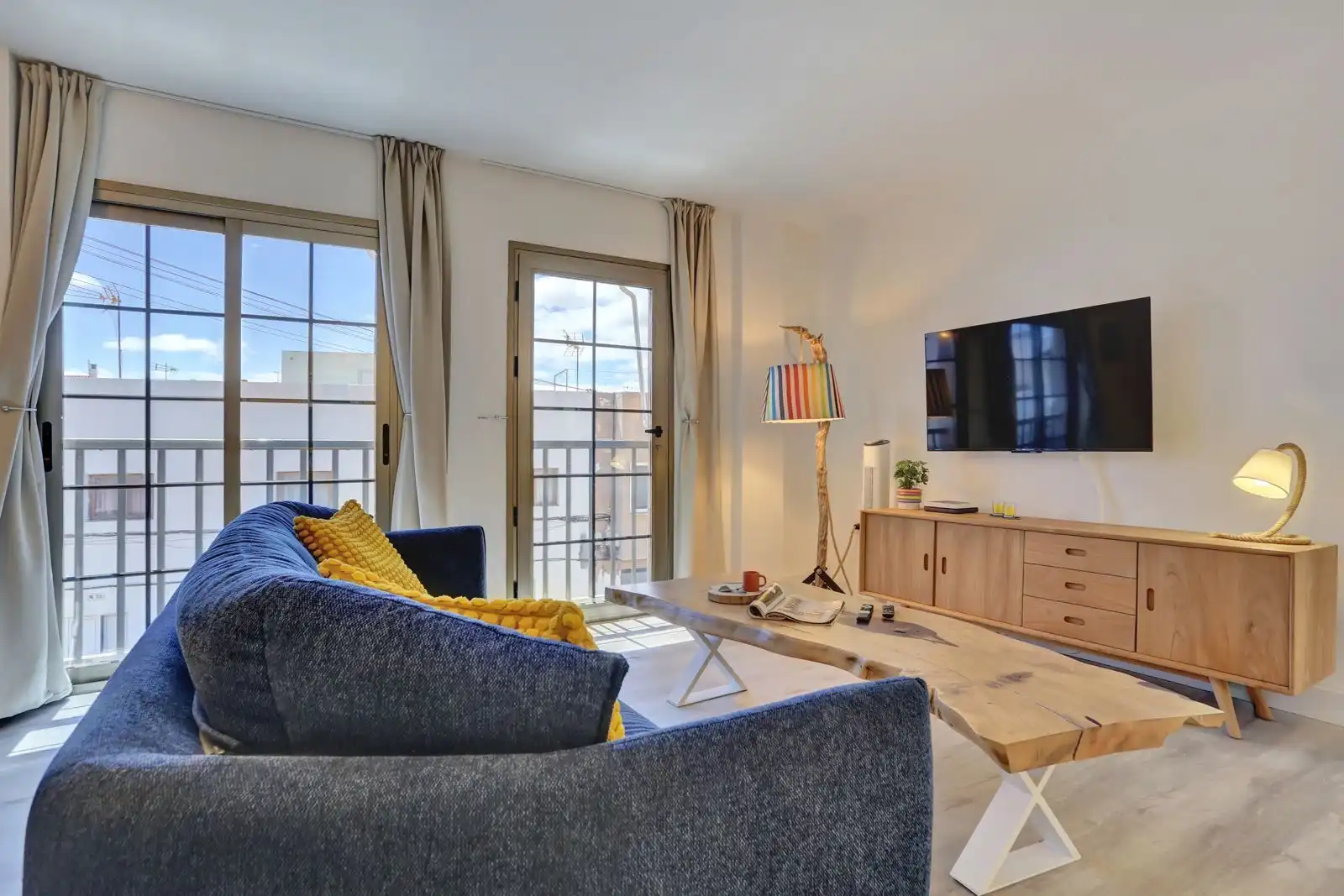 Sala de estar de Piso en venta en La Oliva con Trastero y Amueblado
