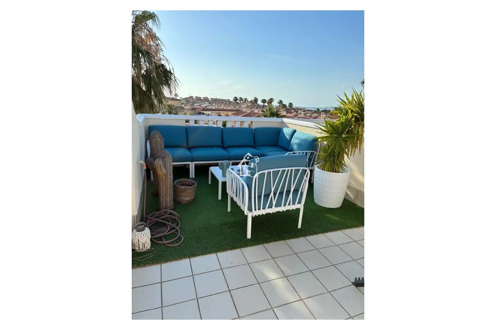 Terraza de Apartamento de alquiler en Rojales con Aire acondicionado, Jardín privado y Terraza