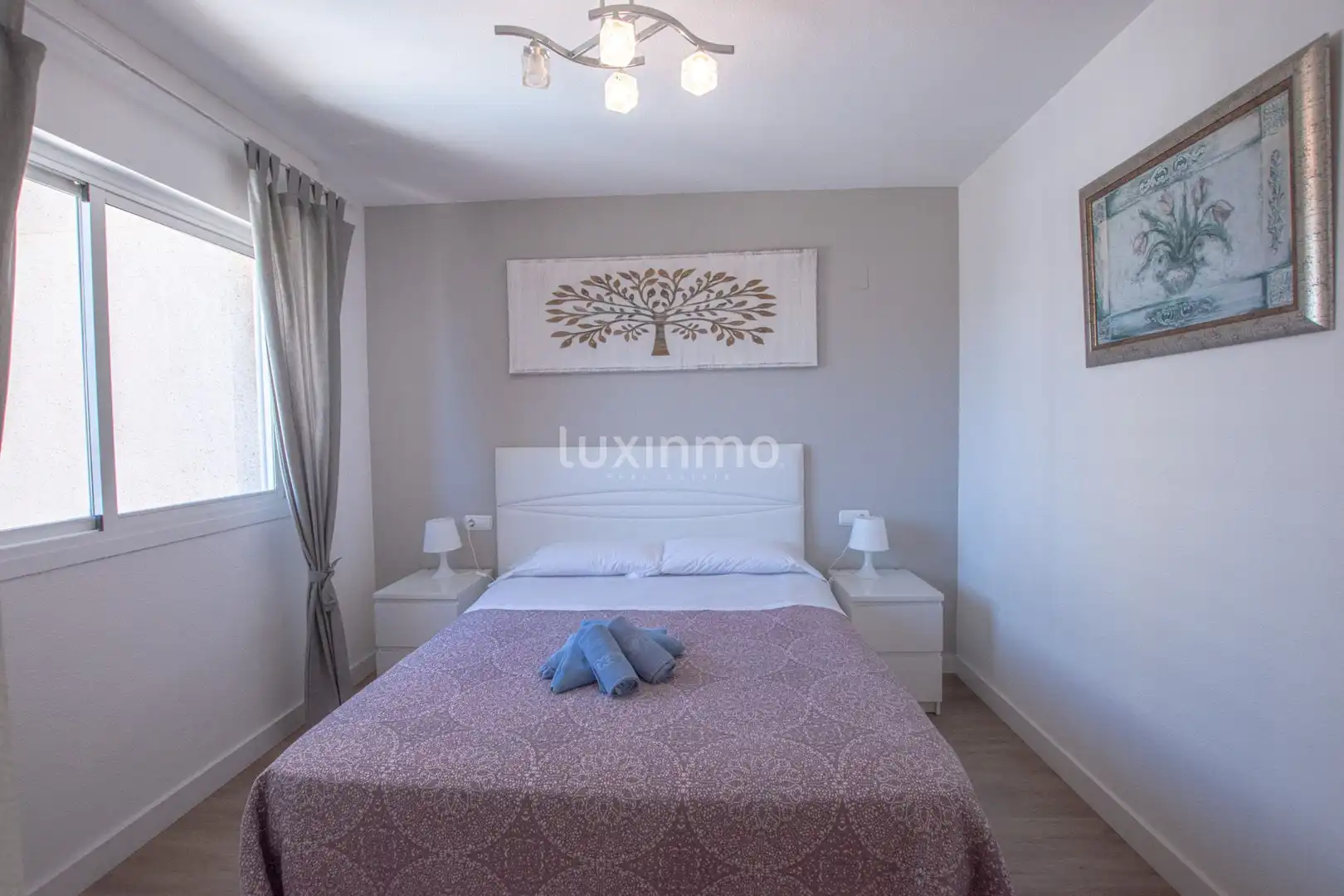 Bedroom of Flat for sale in Calpe / Calp  with Air Conditioner, Private garden and Terrace