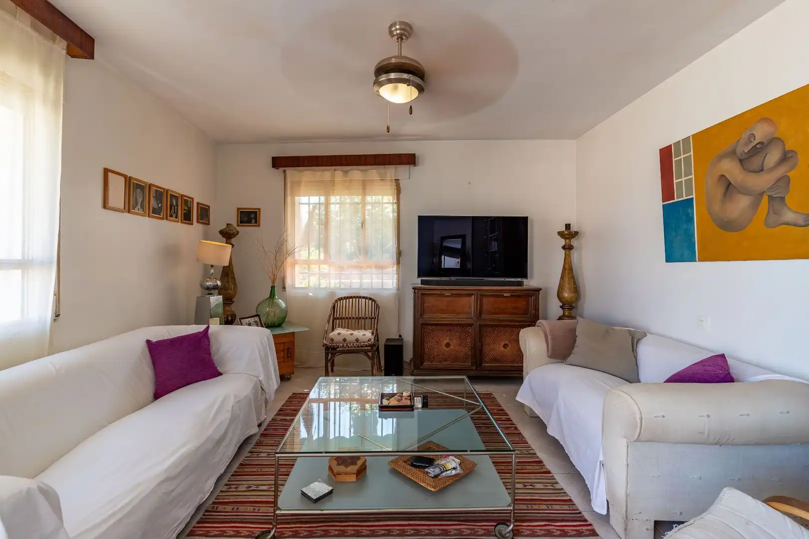 Living room of Houses for sale in Talaveruela de la Vera  with Private garden, Terrace and Storage room